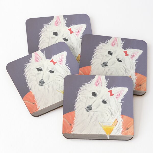 Item preview, American Eskimo Drinking a Martini designed and sold by colormemaroon.