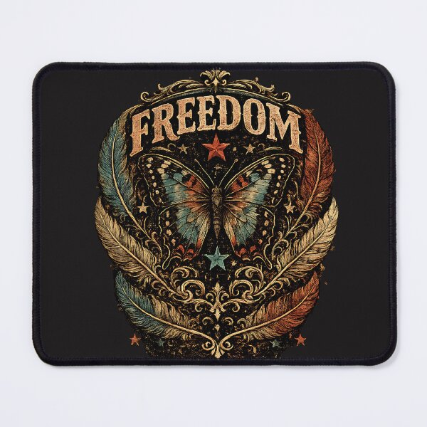Item preview, Freedom Butterfly Vintage Rock Graphic | Original T-Shirt Design designed and sold by NucciCollective.