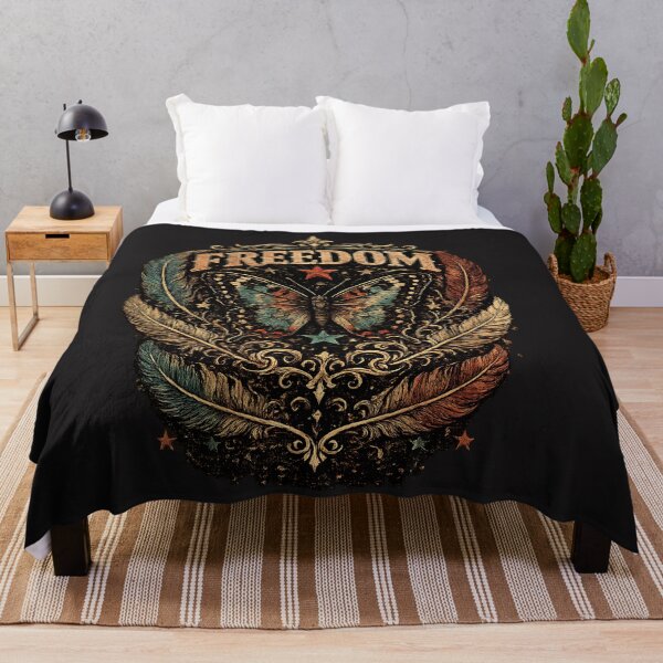 Item preview, Freedom Butterfly Vintage Rock Graphic | Original T-Shirt Design designed and sold by NucciCollective.