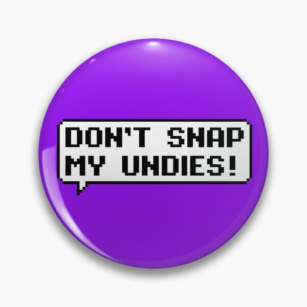 Item preview, Don’t Snap My Undies – Funny Pixel Speech Bubble Retro Design designed and sold by PixelPuncheur.