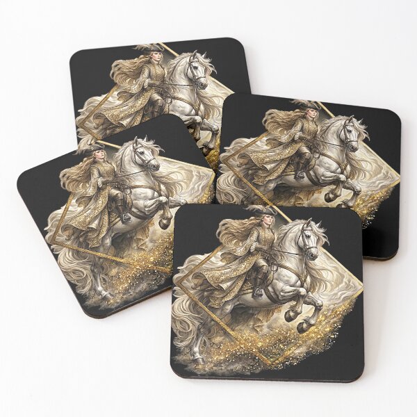 Item preview, Majestic Baroque rider on a white stallion designed and sold by thirtyonestars.