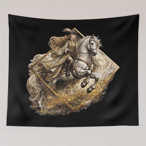 Item preview, Majestic Baroque rider on a white stallion designed and sold by thirtyonestars.
