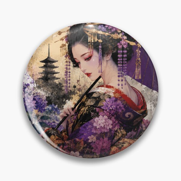 Item preview, Hydrangea Oiran – Elegant Japanese Summer Art designed and sold by Fumi723.