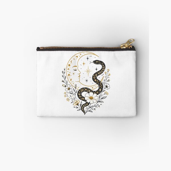 Item preview, Celestial Serpent & Moon | Mystical Botanical Sticker designed and sold by Nexyra_Labs Art Studios.