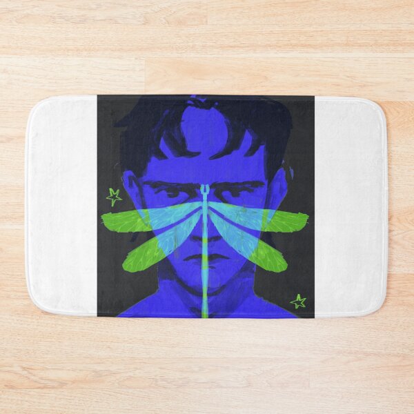 Item preview, Neon Dragonfly Surreal Blue Portrait designed and sold by Saise-Chark.