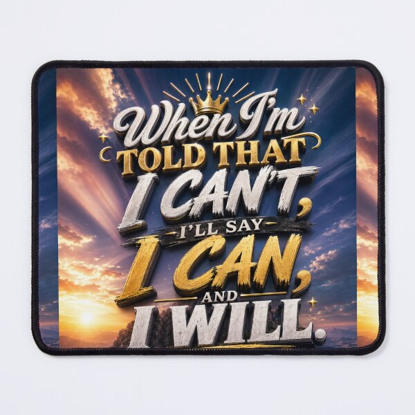 Item preview, When I'm told that I can't I'll say I Can, and I Will designed and sold by BlessedKaren.