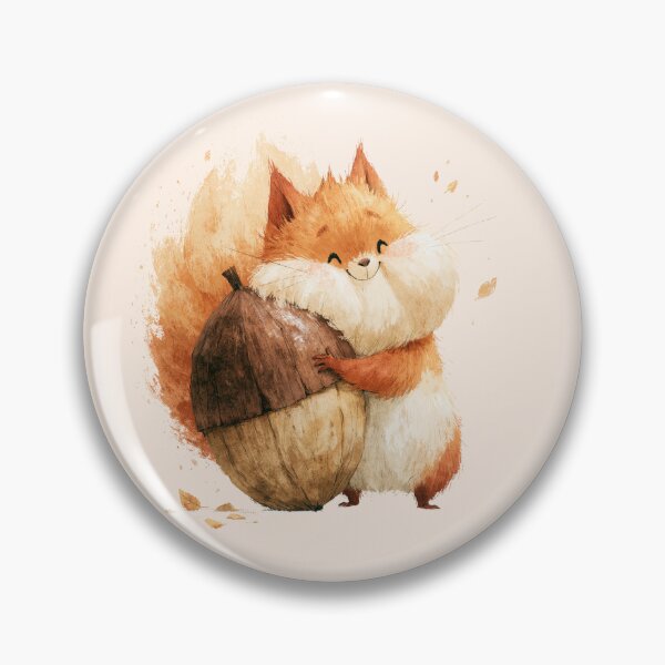 Item preview, Cute Baby Ratatoskr Squirrel Norse Nursery Art designed and sold by Artmugic.