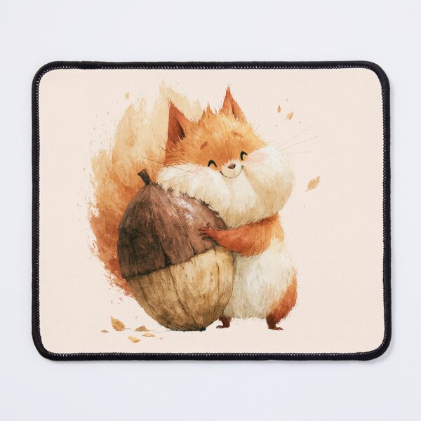 Item preview, Cute Baby Ratatoskr Squirrel Norse Nursery Art designed and sold by Artmugic.
