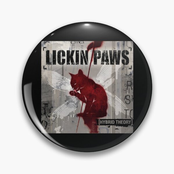 Item preview, Lickin Paws Shirt Funny Cat Nu Metal T-Shirt Heavy Metal Cat Tee Alternative Rock Parody Shirt Nu Metal Meme Gift Band Parody Top designed and sold by Off-Road-Zone.