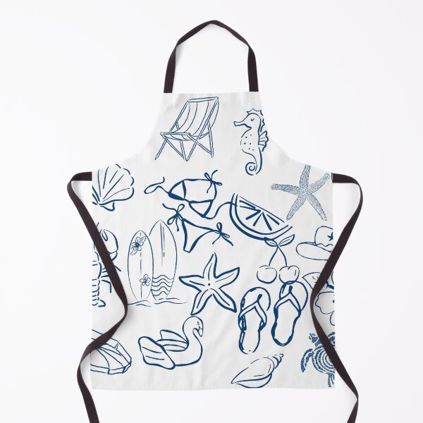 Item preview, Coastal Summer Vibe Doodles - Nautical Beach Pattern designed and sold by NOUURRRR.