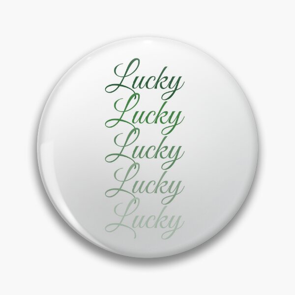 Item preview, Lucky Gradient Typography Print, Positive Quote Wall Art, Modern Abstract Poster designed and sold by SpringTeaDesigns.