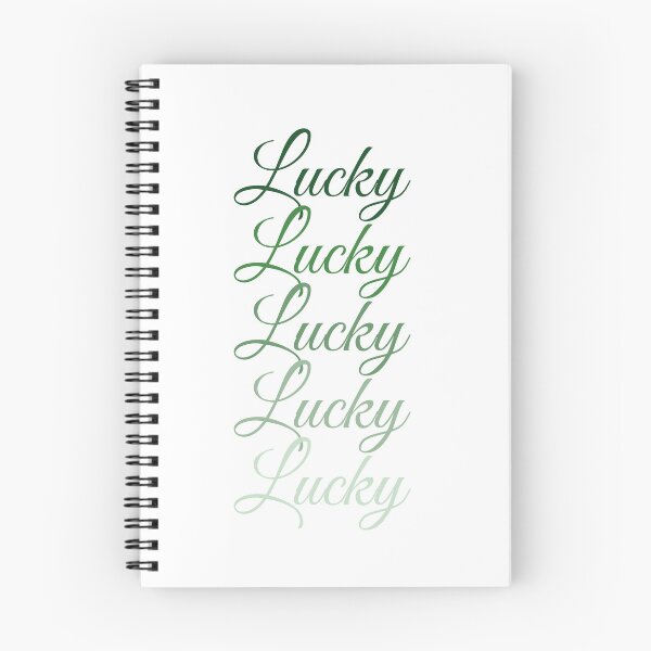 Item preview, Lucky Gradient Typography Print, Positive Quote Wall Art, Modern Abstract Poster designed and sold by SpringTeaDesigns.