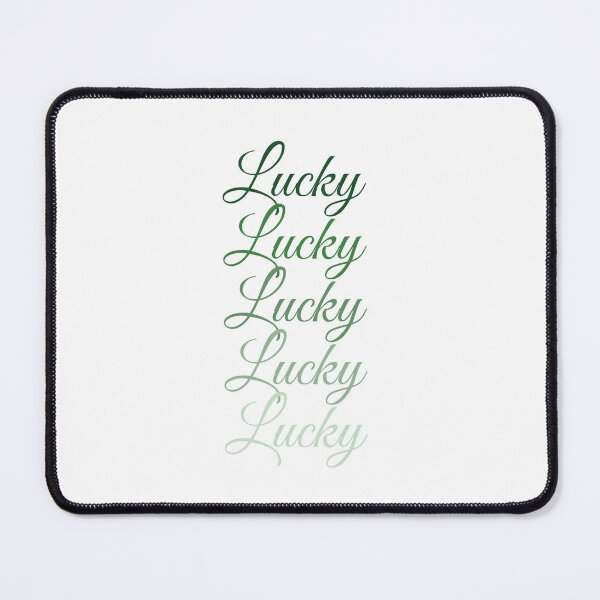 Item preview, Lucky Gradient Typography Print, Positive Quote Wall Art, Modern Abstract Poster designed and sold by SpringTeaDesigns.