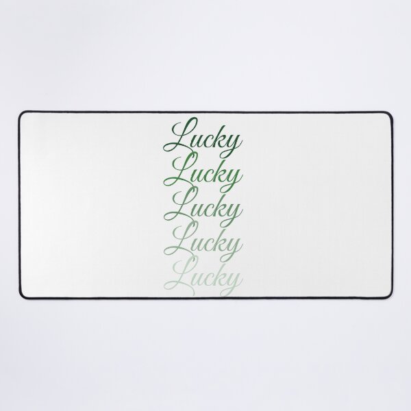 Item preview, Lucky Gradient Typography Print, Positive Quote Wall Art, Modern Abstract Poster designed and sold by SpringTeaDesigns.