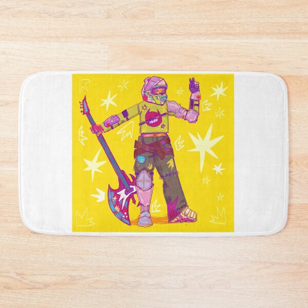 Item preview, Neon Futuristic Warrior Musician Art designed and sold by Saise-Chark.