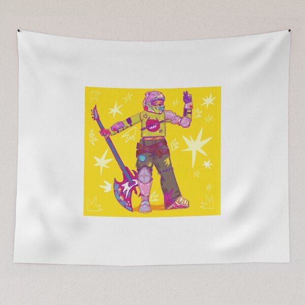 Item preview, Neon Futuristic Warrior Musician Art designed and sold by Saise-Chark.