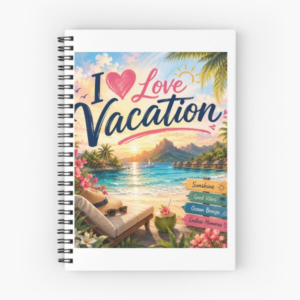 Item preview, I Love Vacations – Dream Tropical Paradise designed and sold by Artist heart studio.