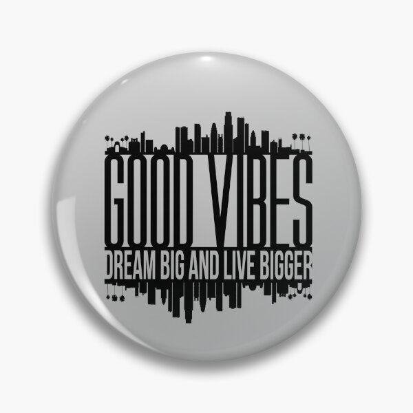 Item preview, Good Vibes City Skyline Motivational Quote designed and sold by The secret storage room.