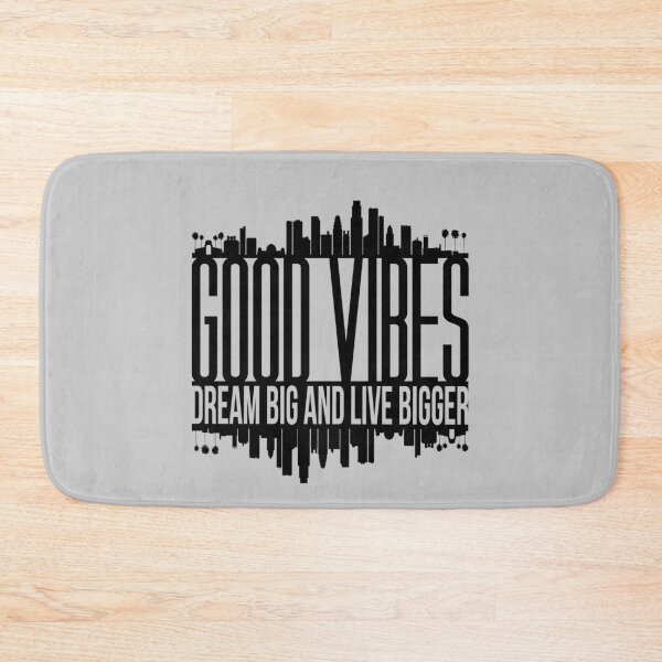 Item preview, Good Vibes City Skyline Motivational Quote designed and sold by The secret storage room.