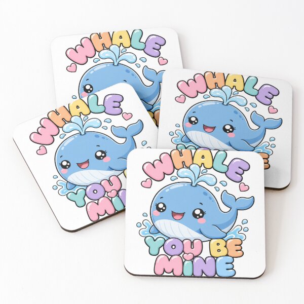 Item preview, Whale You Be Mine Cute Kawaii Whale designed and sold by BoosterShop.