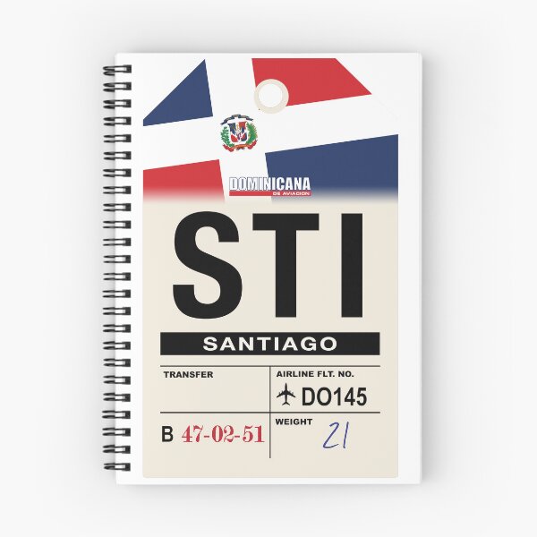 Item preview, Santiago (STI) Dominican Republic Airline Luggage Tag designed and sold by travelwitheric.