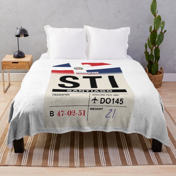 Item preview, Santiago (STI) Dominican Republic Airline Luggage Tag designed and sold by travelwitheric.
