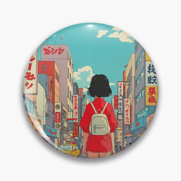 Item preview, Anime girl exploring Tokyo designed and sold by YChangShop.