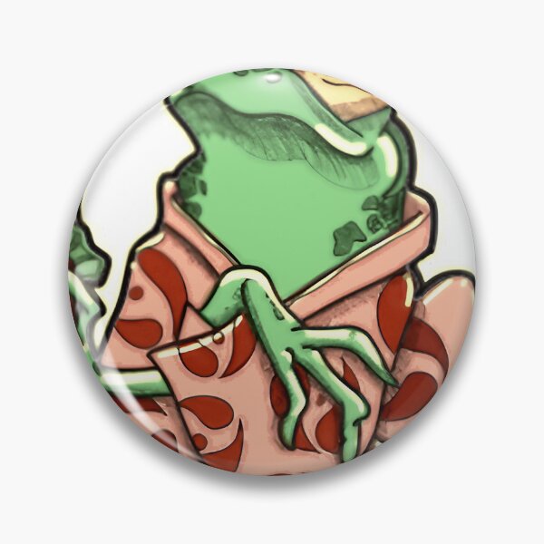 Item preview, Samurai Frog in Pink Kimono designed and sold by kawanva-studio.