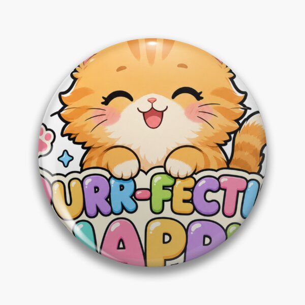 Item preview, Purr-fectly Happy Sweet Kawaii Cat designed and sold by BoosterShop.