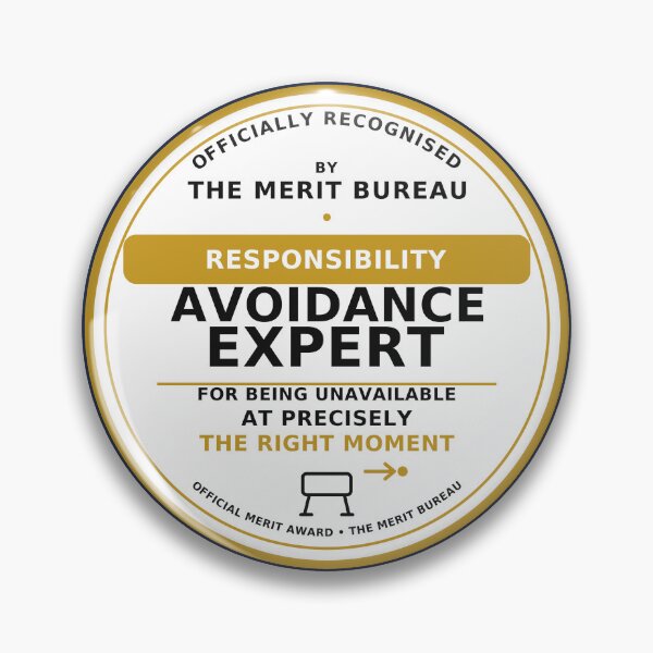 Item preview, Responsibility Avoidance Expert | Funny Coworker Gift designed and sold by TheMeritBureau.