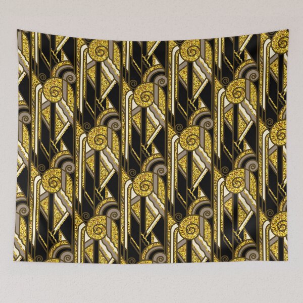 Item preview, Art Deco Vintage Golden Glam Elegant Ornate Pattern designed and sold by DEC02.