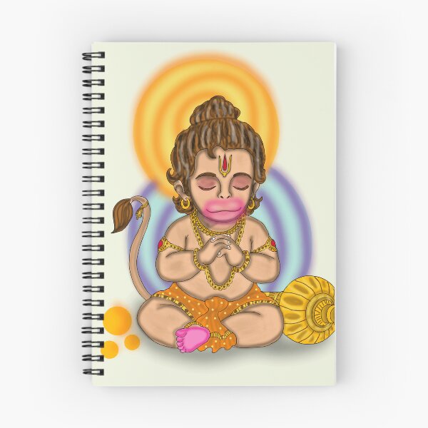 Item preview, Lord Hanuman Artwork | Powerful Hindu God Digital Painting Illustration designed and sold by Harshit_Digital_Arts.