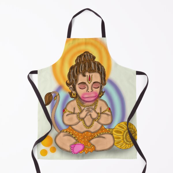 Item preview, Lord Hanuman Artwork | Powerful Hindu God Digital Painting Illustration designed and sold by Harshit_Digital_Arts.