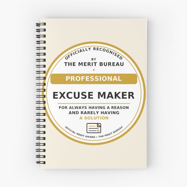 Item preview, Professional Excuse Maker Gift | Funny Coworker and Office Award designed and sold by TheMeritBureau.