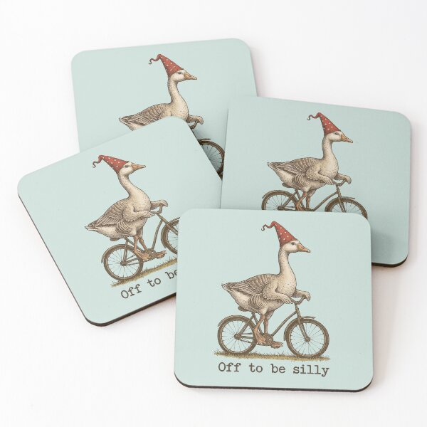 Item preview, Funny Goose on Wheels Off To Be Silly designed and sold by NosandEdgy.