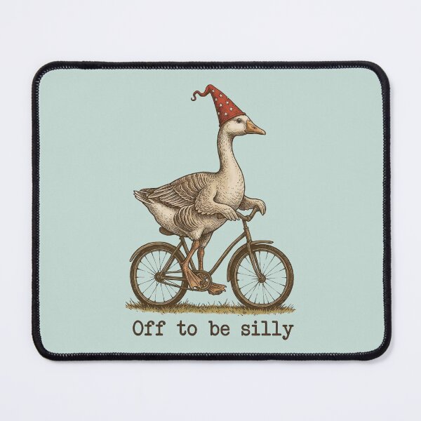 Item preview, Funny Goose on Wheels Off To Be Silly designed and sold by NosandEdgy.