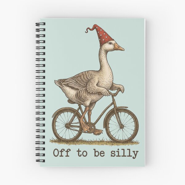 Item preview, Funny Goose on Wheels Off To Be Silly designed and sold by NosandEdgy.