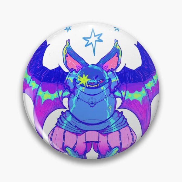 Item preview, Neon Fantasy Bat Knight Sword Illustration designed and sold by Saise-Chark.