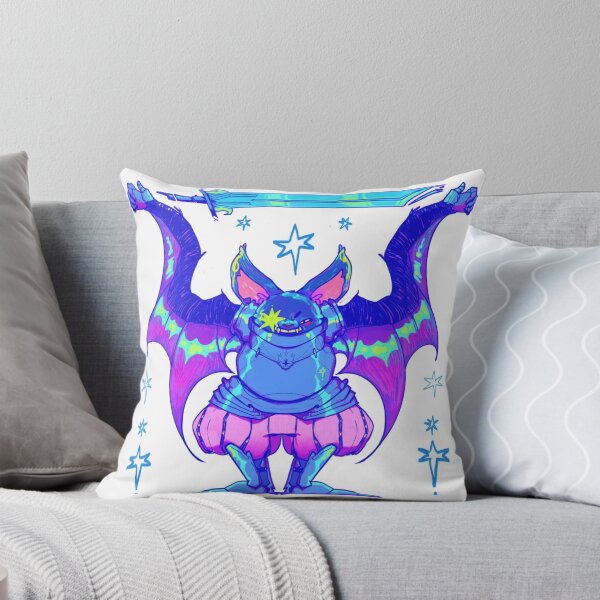 Item preview, Neon Fantasy Bat Knight Sword Illustration designed and sold by Saise-Chark.
