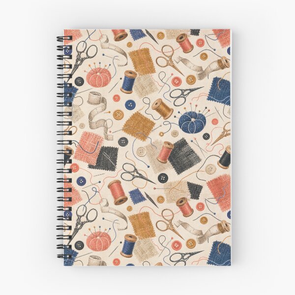 Item preview, Sewing Notions Tossed Repeat Pattern designed and sold by VerdantStudio.
