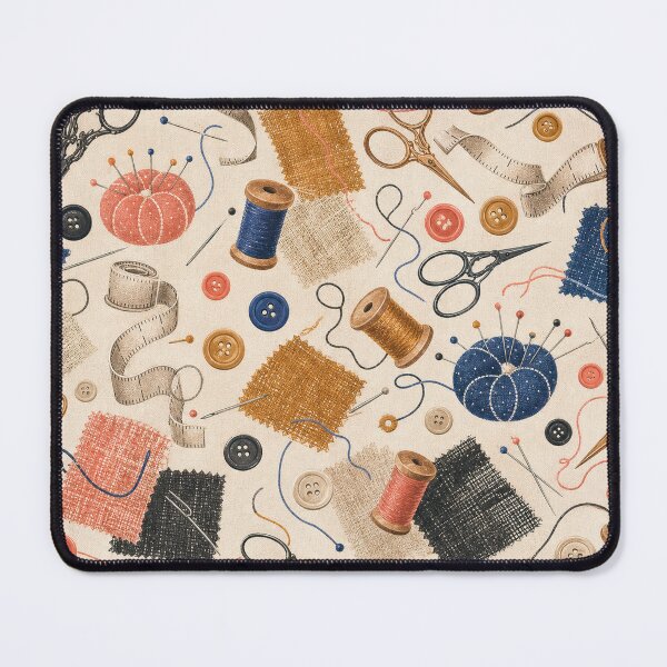 Item preview, Sewing Notions Tossed Repeat Pattern designed and sold by VerdantStudio.