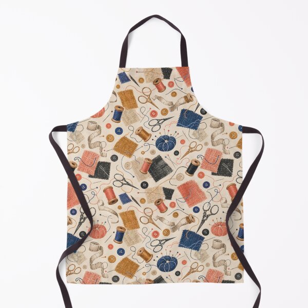 Item preview, Sewing Notions Tossed Repeat Pattern designed and sold by VerdantStudio.