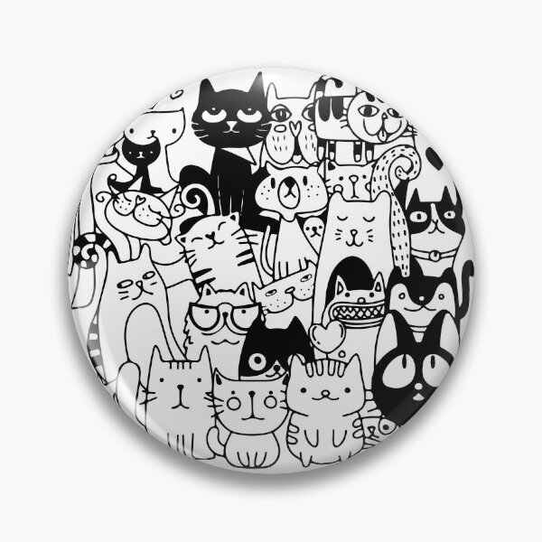 Item preview, Funny Cats - Black and White Clipart designed and sold by DGMaxShop.