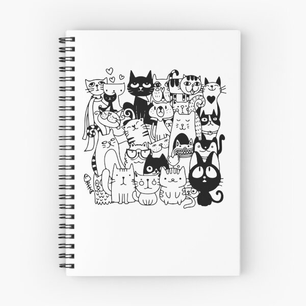 Item preview, Funny Cats - Black and White Clipart designed and sold by DGMaxShop.