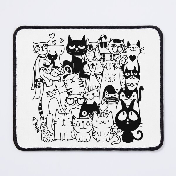Item preview, Funny Cats - Black and White Clipart designed and sold by DGMaxShop.