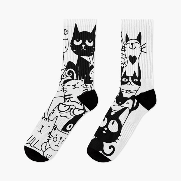 Item preview, Funny Cats - Black and White Clipart designed and sold by DGMaxShop.
