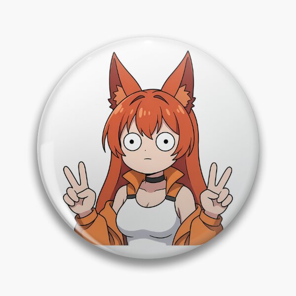 Item preview, Amelie Azazel Iruma Kun Orange Hair Fox Ears Peace designed and sold by earlobejerk.