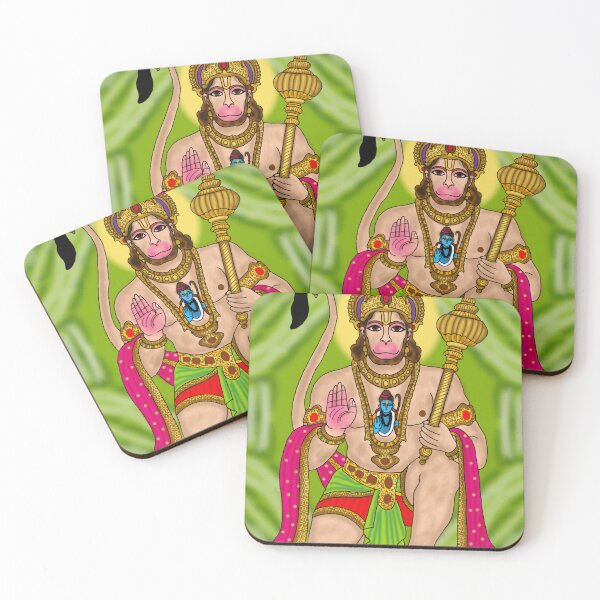 Item preview, Lord Hanuman Artwork | Powerful Hindu God Digital Painting Illustration designed and sold by Harshit_Digital_Arts.