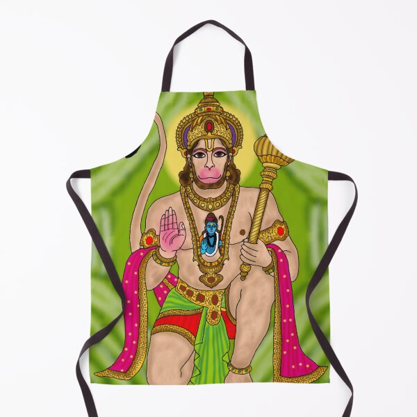 Item preview, Lord Hanuman Artwork | Powerful Hindu God Digital Painting Illustration designed and sold by Harshit_Digital_Arts.