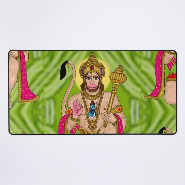 Item preview, Lord Hanuman Artwork | Powerful Hindu God Digital Painting Illustration designed and sold by Harshit_Digital_Arts.